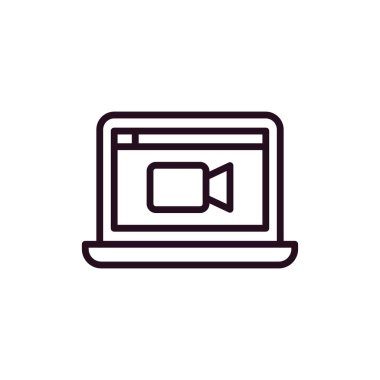  video çağrısı vektör illüstrasyon tasarımı