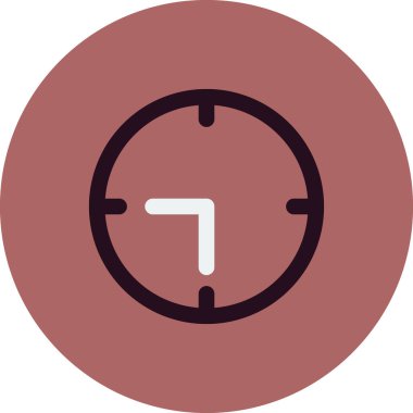 Saat simgesinin vektör illüstrasyonu