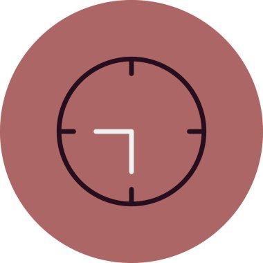 Saat simgesinin vektör illüstrasyonu