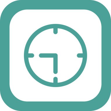 Saat simgesinin vektör illüstrasyonu