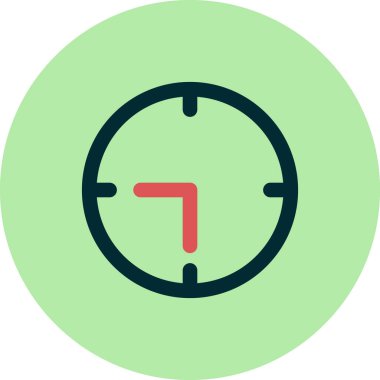 Saat simgesinin vektör illüstrasyonu