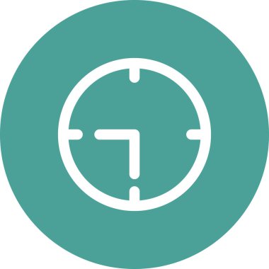 Saat simgesinin vektör illüstrasyonu