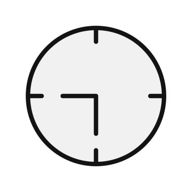 Saat simgesinin vektör illüstrasyonu