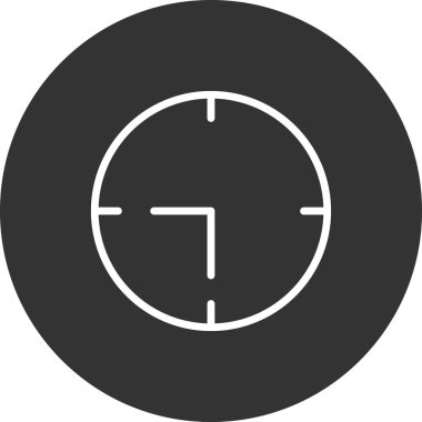 Saat simgesinin vektör illüstrasyonu