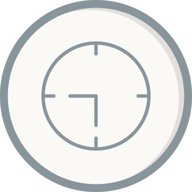 Saat simgesinin vektör illüstrasyonu