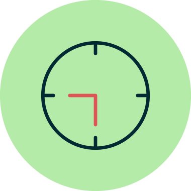 Saat simgesinin vektör illüstrasyonu