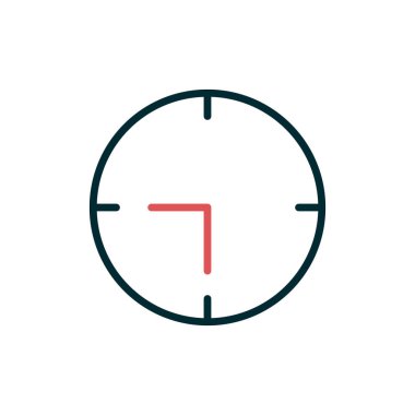 Saat simgesinin vektör illüstrasyonu