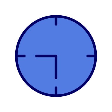 Saat simgesinin vektör illüstrasyonu