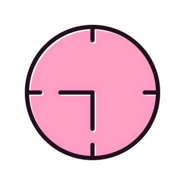 Saat simgesinin vektör illüstrasyonu