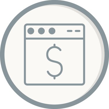 Web tarayıcı, basit vektör illüstrasyon tasarımı