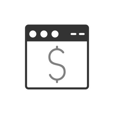 Web tarayıcı, basit vektör illüstrasyon tasarımı