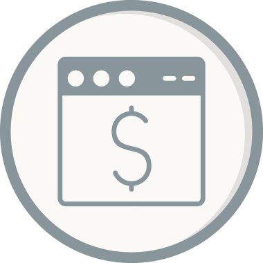 Web tarayıcı, basit vektör illüstrasyon tasarımı