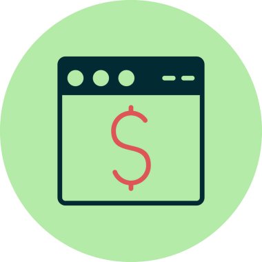 Web tarayıcı, basit vektör illüstrasyon tasarımı