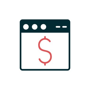 Web tarayıcı, basit vektör illüstrasyon tasarımı