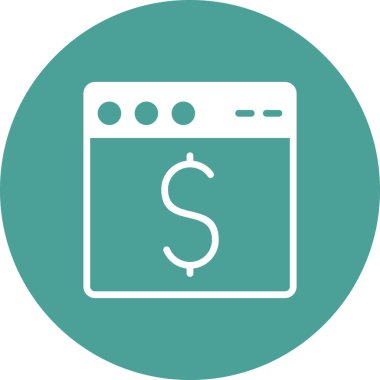 Web tarayıcı, basit vektör illüstrasyon tasarımı