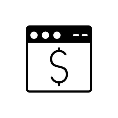 Web tarayıcı, basit vektör illüstrasyon tasarımı