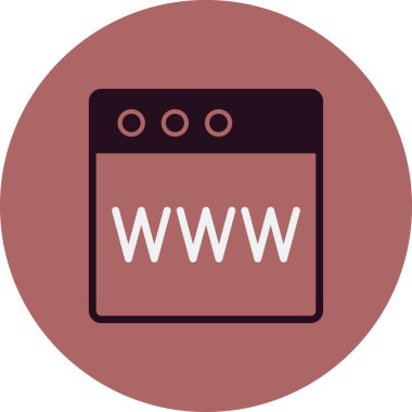 Web tarayıcı, basit vektör illüstrasyon tasarımı