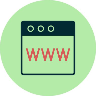 Web tarayıcı, basit vektör illüstrasyon tasarımı