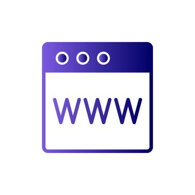 Web tarayıcı, basit vektör illüstrasyon tasarımı