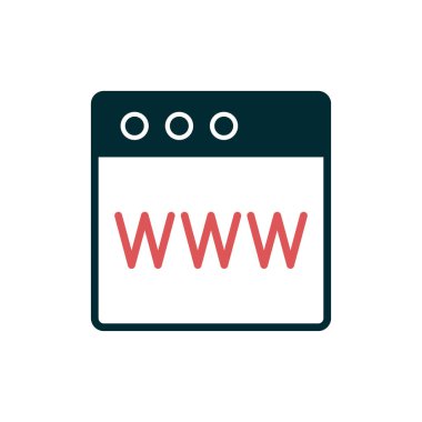 Web tarayıcı, basit vektör illüstrasyon tasarımı