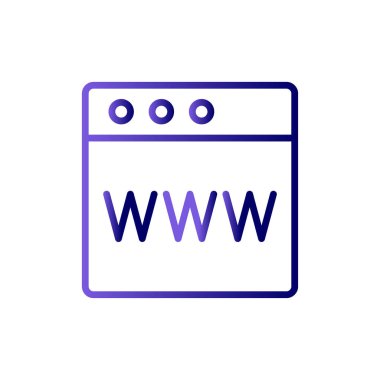 Web browser, simple vector illustration design