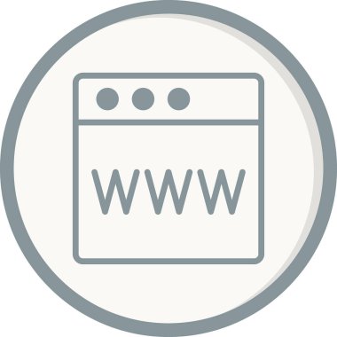 Web tarayıcı, basit vektör illüstrasyon tasarımı