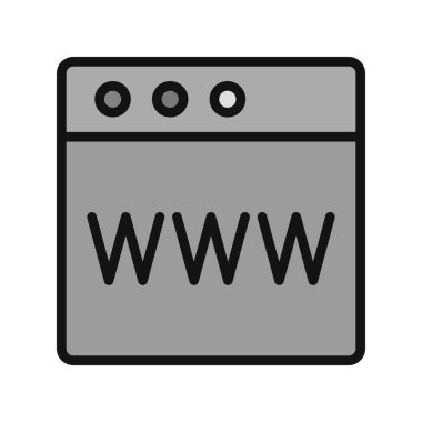 Web tarayıcı, basit vektör illüstrasyon tasarımı