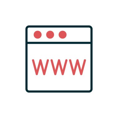 Web tarayıcı, basit vektör illüstrasyon tasarımı