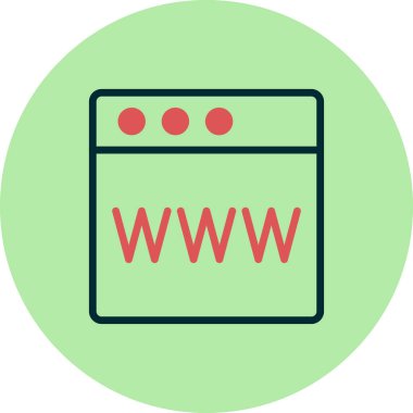 Web tarayıcı, basit vektör illüstrasyon tasarımı
