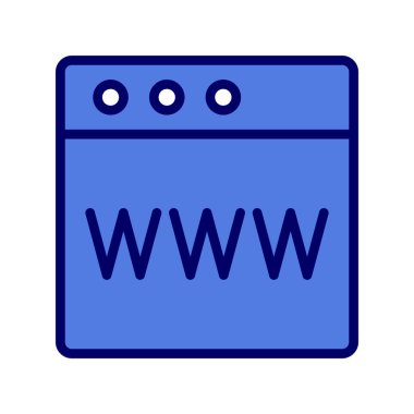 Web tarayıcı, basit vektör illüstrasyon tasarımı