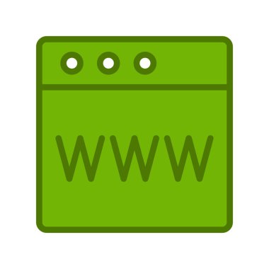 Web tarayıcı, basit vektör illüstrasyon tasarımı