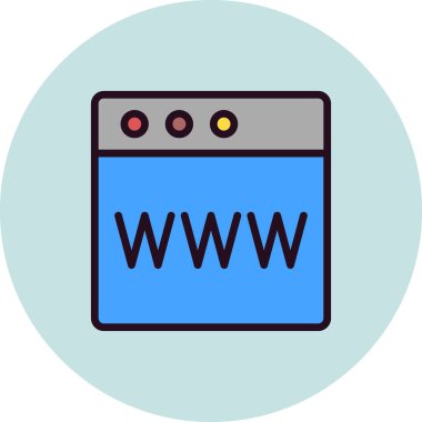Web tarayıcı, basit vektör illüstrasyon tasarımı