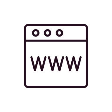 Web tarayıcı, basit vektör illüstrasyon tasarımı