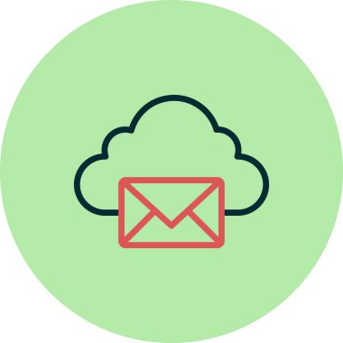 E- posta simgesi, vektör illüstrasyon tasarımı