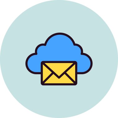 E- posta simgesi, vektör illüstrasyon tasarımı