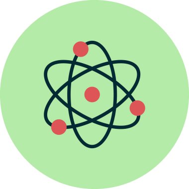 atom ağ ikonu vektör illüstrasyonu  