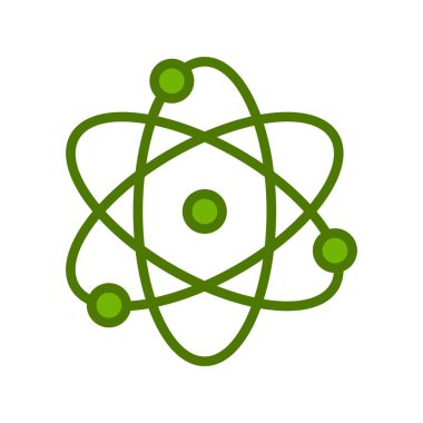 atom ağ ikonu vektör illüstrasyonu  