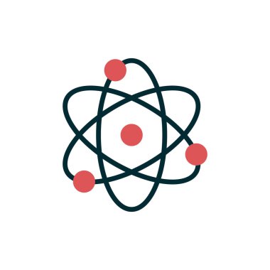 atom ağ ikonu vektör illüstrasyonu  