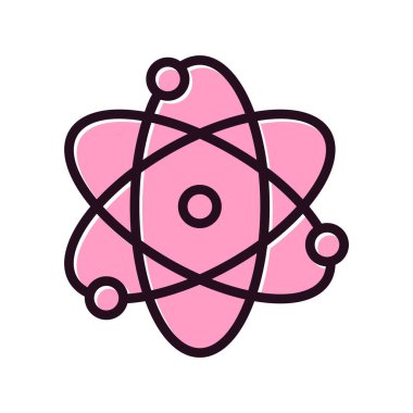 atom ağ ikonu vektör illüstrasyonu  