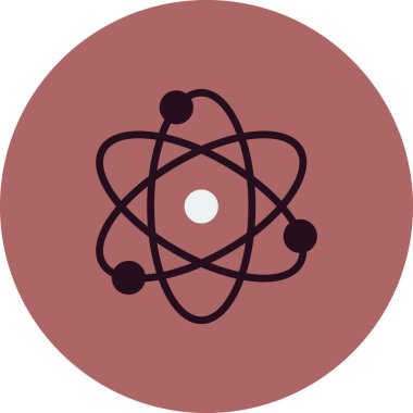 atom ağ ikonu vektör illüstrasyonu  