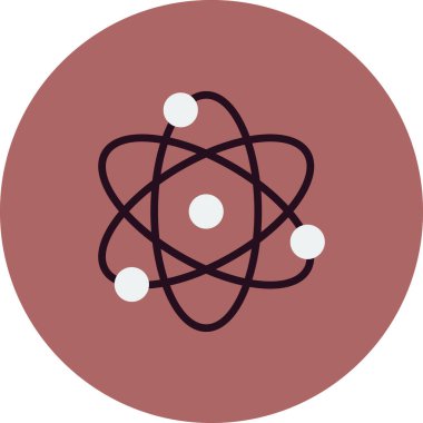 atom ağ ikonu vektör illüstrasyonu  