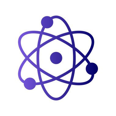 atom ağ ikonu vektör illüstrasyonu  