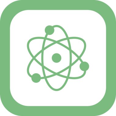 atom ağ ikonu vektör illüstrasyonu  