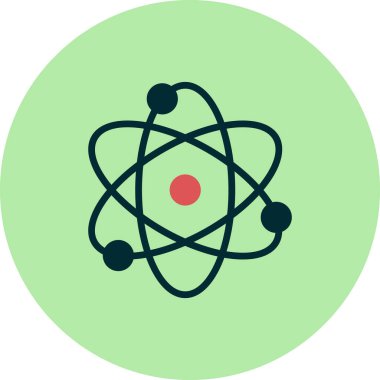 atom ağ ikonu vektör illüstrasyonu  