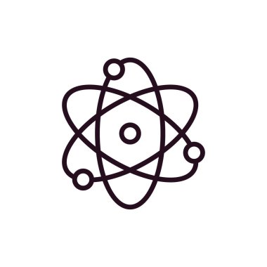 atom ağ ikonu vektör illüstrasyonu  