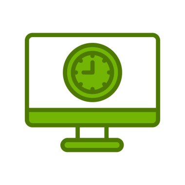 Bilgisayar. Web simgesi basit illüstrasyon