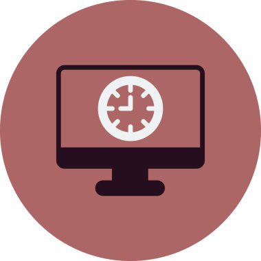 Bilgisayar. Web simgesi basit illüstrasyon