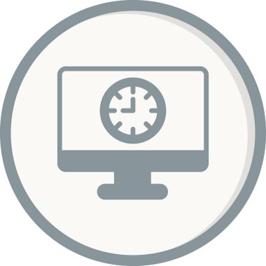 Bilgisayar. Web simgesi basit illüstrasyon