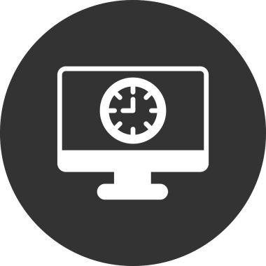 Bilgisayar. Web simgesi basit illüstrasyon