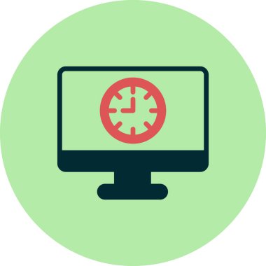 Bilgisayar. Web simgesi basit illüstrasyon